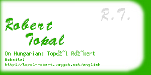 robert topal business card